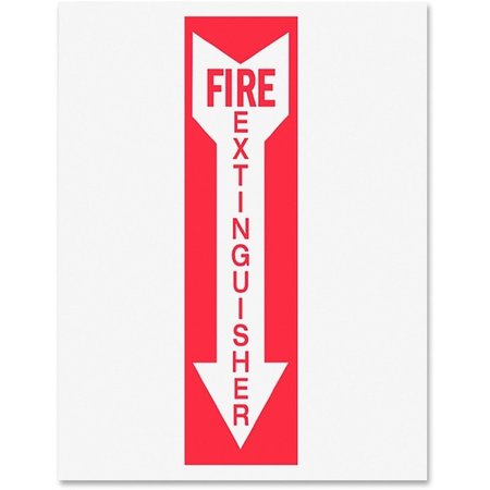 TARIFOLD Safety Sign Inserts-Fire Extinguisher, 6/PK, Red/White TFIP1949FE